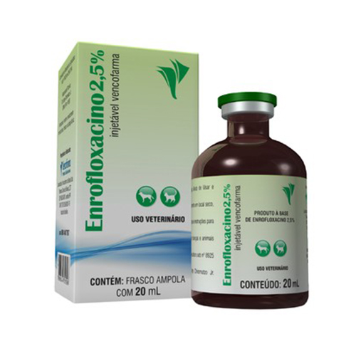 Enrofloxacino 2,5% Injetável - 20ml